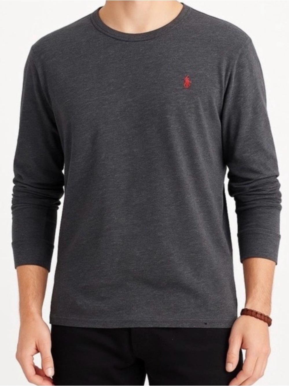 Polo by Ralph Lauren Men's Dark Gray Long Sleeve Tee